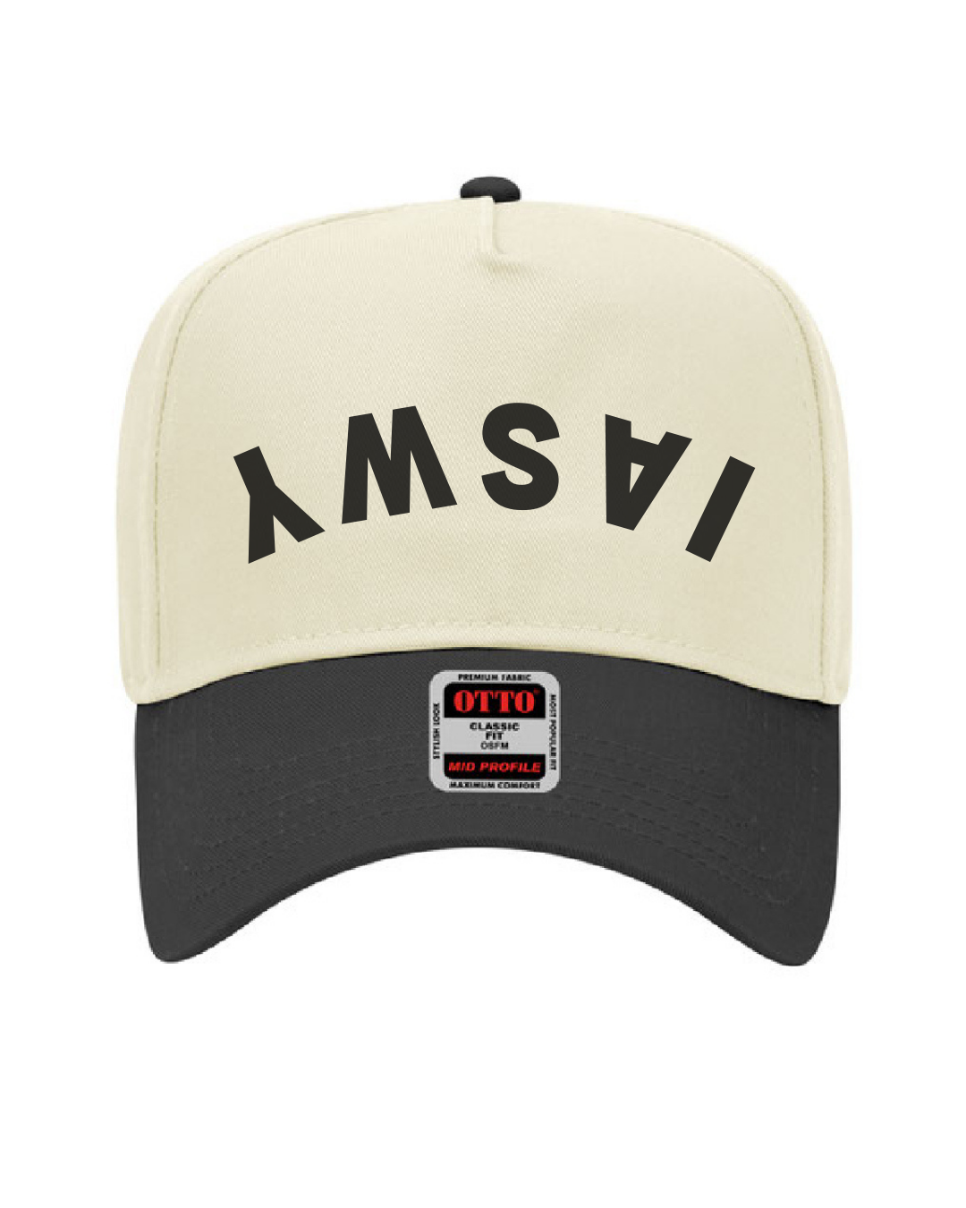 IASWY Upside Down – Cream and Black Otto Baseball Hat