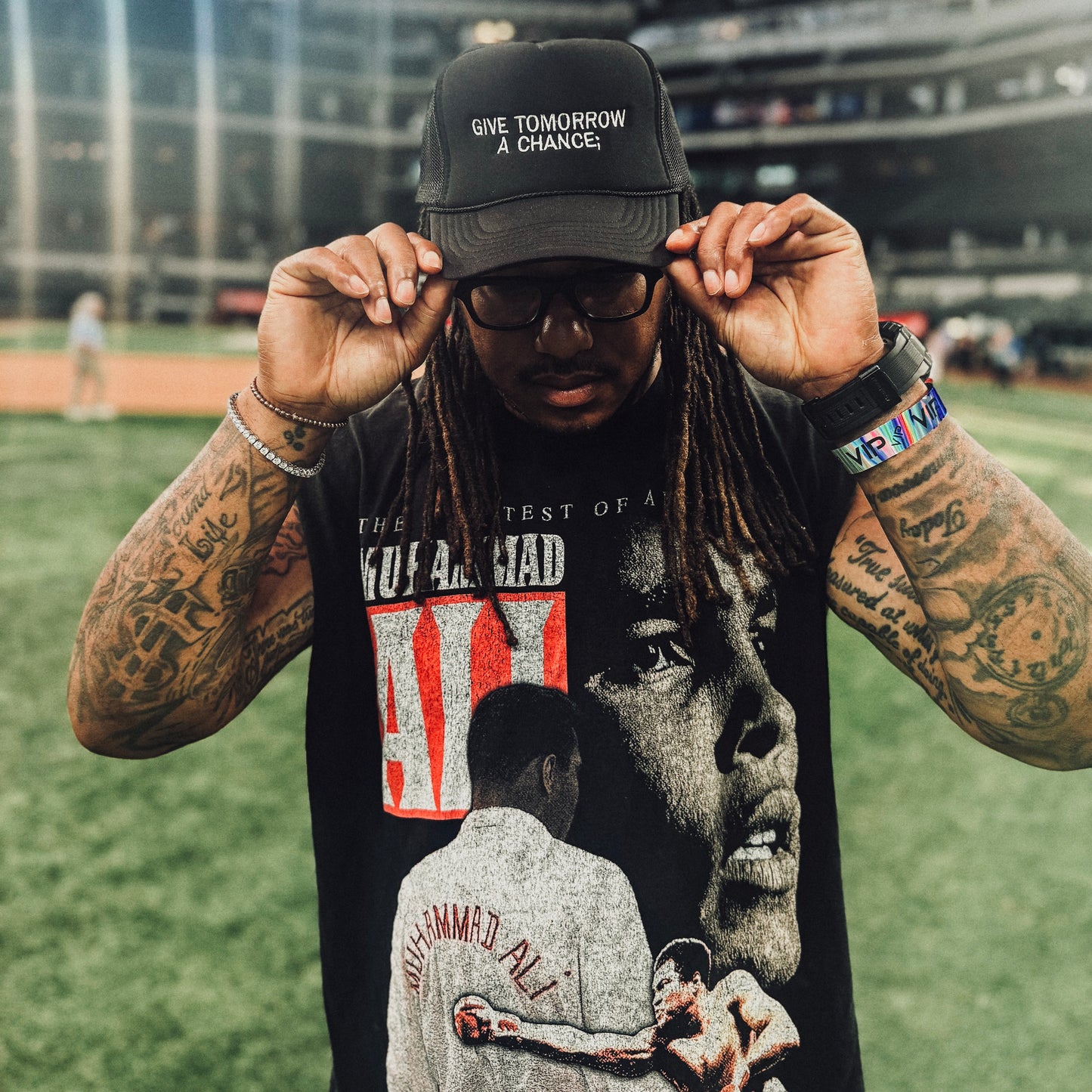 Give Tomorrow a Chance” Embroidered Otto Trucker Hat