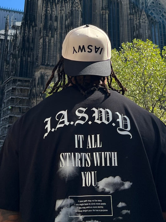 IASWY Upside Down – Cream and Black Otto Baseball Hat