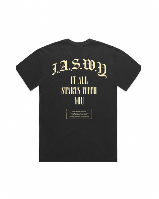 It All Starts With You – Black Unisex Tee